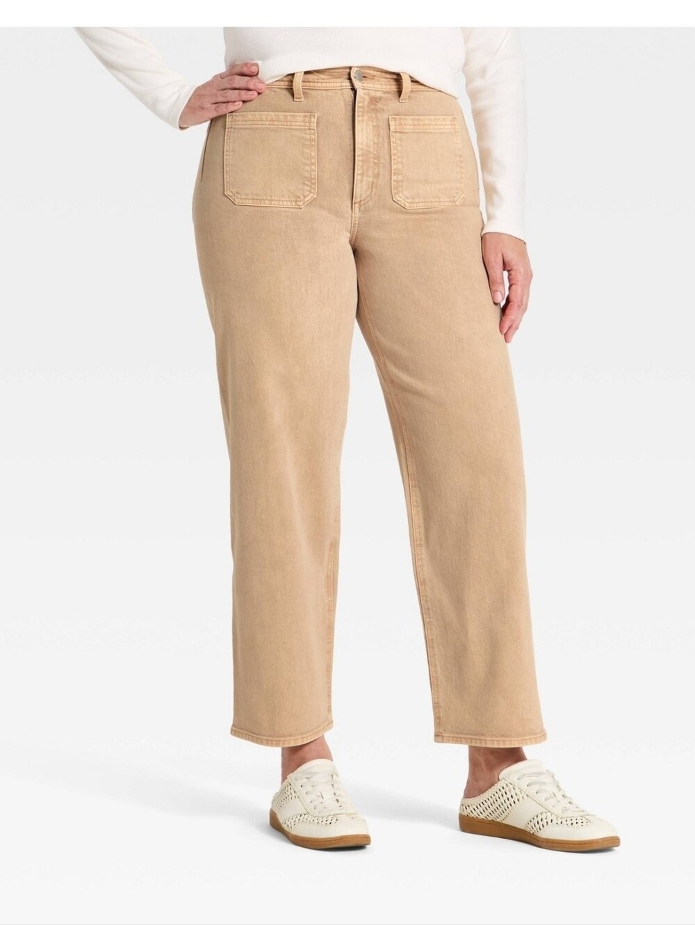 Universal Thread Women's Sailor Straight Leg High-Rise Fitted Hip Relaxed Thigh
